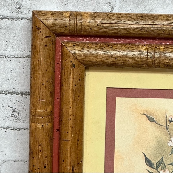 A Dogwood Legend Framed Art Print Signed 13.5 in X 16.5 in Bamboo Style Frame - Picture 4 of 7